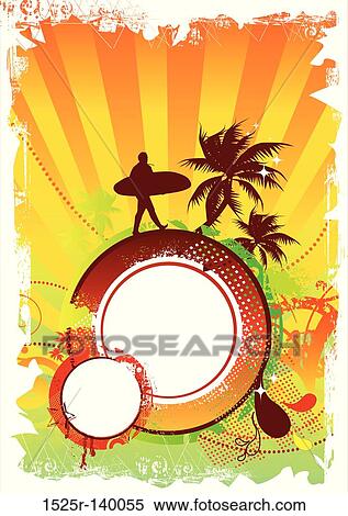 Beach Party Design View Large Illustration Stock Illustration - Beach Party Design. Fotosearch