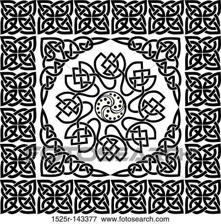Celtic ornament View Large Illustration Stock Illustration - Celtic ornament. Fotosearch