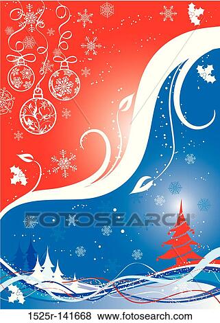 Christmas background, vector View Large Illustration Stock Illustration - Christmas background, vector. Fotosearch