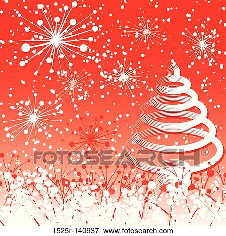 Christmas background with a snow, vector View Large Illustration Stock Illustration - Christmas background with a snow, vector. Fotosearch