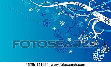 Christmas background with baubles, vector View Large Illustration Clip Art - Christmas background with baubles, vector. Fotosearch
