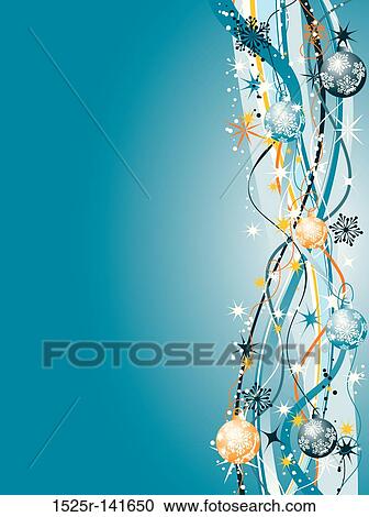 Christmas background with baubles, vector View Large Illustration Clipart - Christmas background with baubles, vector. Fotosearch