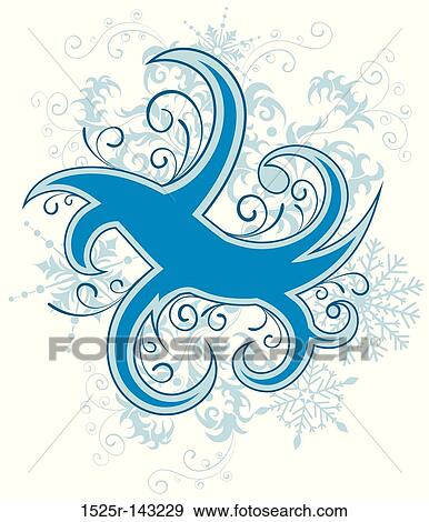 Christmas background with snowflakes View Large Illustration Stock Illustration - Christmas background with snowflakes. Fotosearch