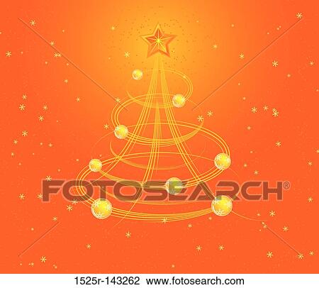 Christmas background with stylized tree, vector View Large Illustration Drawing - Christmas background with stylized tree, vector. Fotosearch