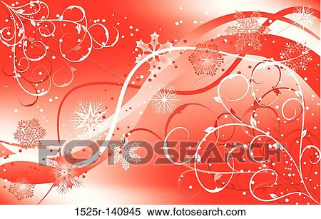 Christmas floral background with a snowflakes, vector View Large Illustration Stock Illustration - Christmas floral background with a snowflakes, vector. Fotosearch