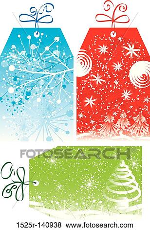 Christmas gift tags, vector illustration View Large Illustration Stock Illustration - Christmas gift tags, vector illustration. Fotosearch