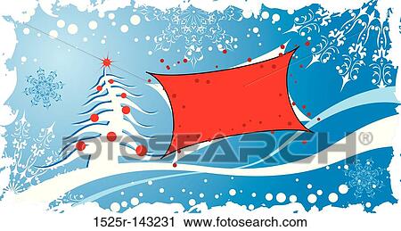 Clip Art - Christmas grunge background, vector. Fotosearch