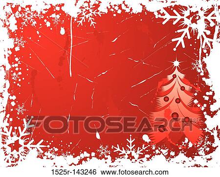Stock Illustration - Christmas grunge background, vector. Fotosearch
