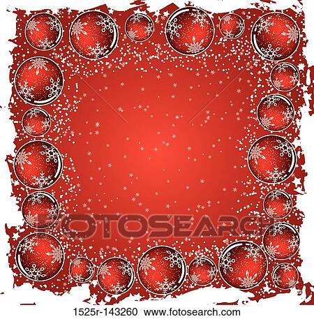 Christmas grunge background with spheres, vector View Large Illustration Clipart - Christmas grunge background with spheres, vector. Fotosearch