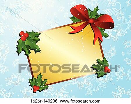 Stock Illustration - christmas label background. Fotosearch