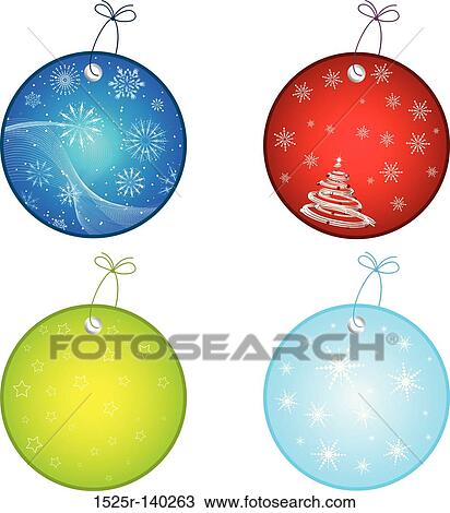 christmas labels View Large Illustration Drawing - christmas labels. Fotosearch