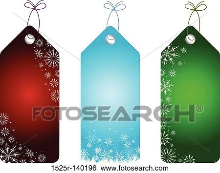 Christmas labels View Large Illustration Stock Illustration - Christmas labels. Fotosearch