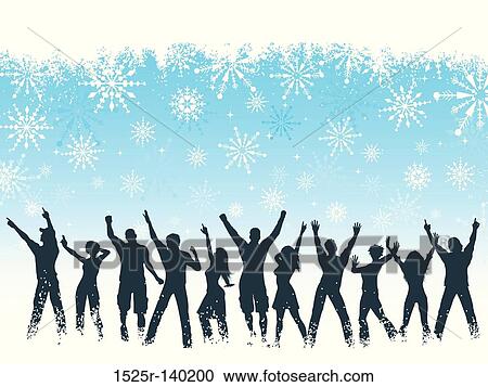 christmas party View Large Illustration Clipart - christmas party. Fotosearch