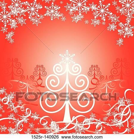 Stock Illustration - Christmas red background, vector illustration. Fotosearch