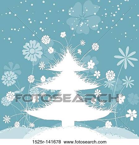 Stock Illustration - Christmas tree background. Fotosearch