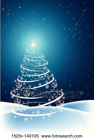Christmas Tree Scene View Large Illustration Stock Illustration - Christmas Tree Scene. Fotosearch