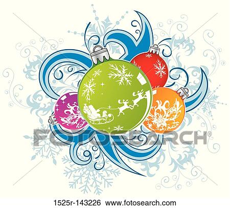 Christmas vector background with baubles View Large Illustration Stock Illustration - Christmas vector background with baubles. Fotosearch