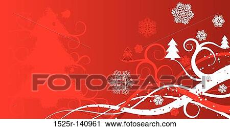 Clip Art - Christmas winter background, vector. Fotosearch