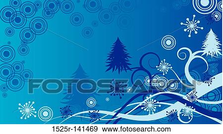 Christmas winter background, vector View Large Illustration Stock Illustration - Christmas winter background, vector. Fotosearch