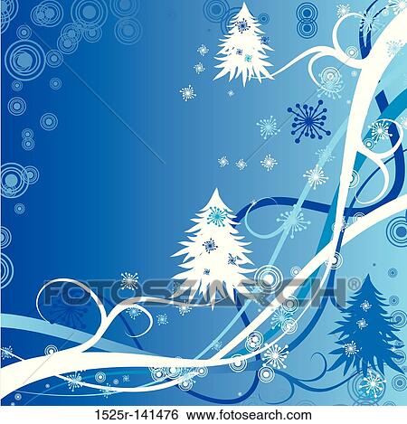 Christmas winter background, vector View Large Illustration Stock Illustration - Christmas winter background, vector. Fotosearch