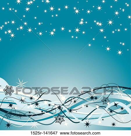 Stock Illustration - Christmas, winter background, vector. Fotosearch