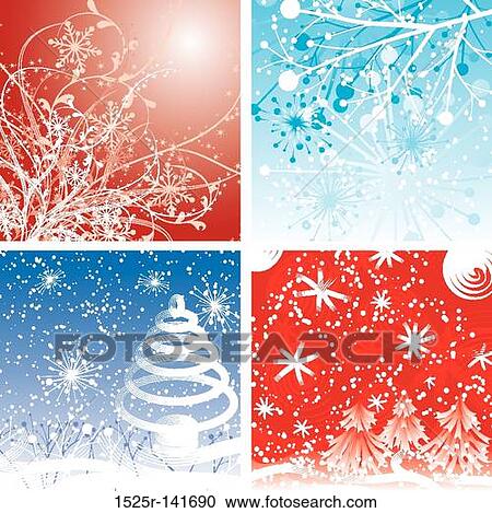 Christmas winter backgrounds, vector View Large Illustration Clipart - Christmas winter backgrounds, vector. Fotosearch