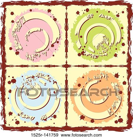 Circles grunge texture, vector View Large Illustration Stock Illustration - Circles grunge texture, vector. Fotosearch