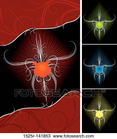 Coat of arms, vector illustration View Large Illustration Drawing - Coat of arms, vector illustration. Fotosearch