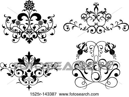 Collect element for design, set flower, vector View Large Illustration Stock Illustration - Collect element for design, set flower, vector. Fotosearch