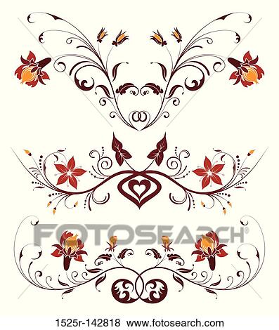 Collect flower background View Large Illustration Stock Illustration - Collect flower background. Fotosearch