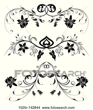 Stock Illustration - Collect flower background. Fotosearch