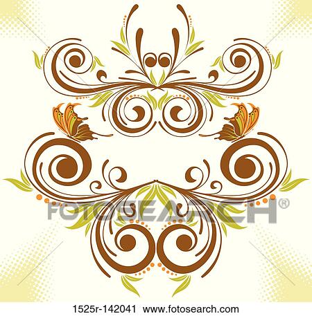 Collect flower border View Large Illustration Clip Art - Collect flower border. Fotosearch