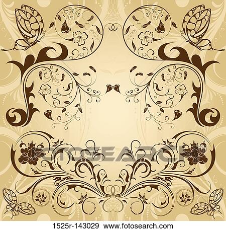 Collect flower border View Large Illustration Stock Illustration - Collect flower border. Fotosearch