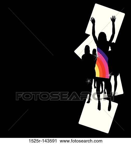dancin' View Large Illustration Clip Art - dancin'. Fotosearch