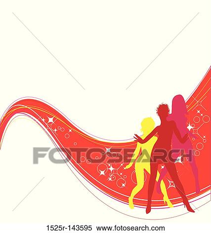 dancing girls V8 View Large Illustration Stock Illustration - dancing girls V8. Fotosearch