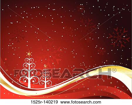 Stock Illustration - Decorative christmas tree background. Fotosearch