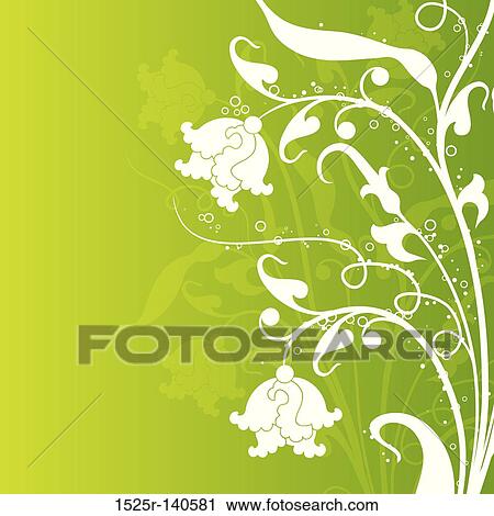 Decorative floral background, vector View Large Illustration Clip Art - Decorative floral background, vector. Fotosearch