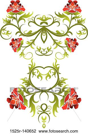 Decorative floral background, vector View Large Illustration Drawing - Decorative floral background, vector. Fotosearch