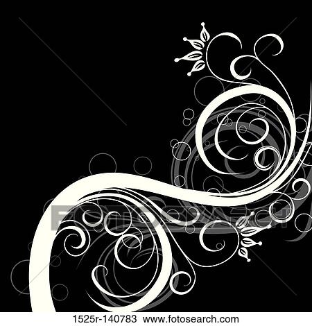 Decorative floral background, vector View Large Illustration Drawing - Decorative floral background, vector. Fotosearch