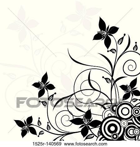 Decorative floral background, vector View Large Illustration Stock Illustration - Decorative floral background, vector. Fotosearch