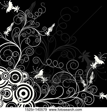Decorative floral background, vector View Large Illustration Stock Illustration - Decorative floral background, vector. Fotosearch