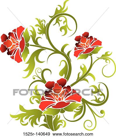 Decorative floral background, vector View Large Illustration Stock Illustration - Decorative floral background, vector. Fotosearch