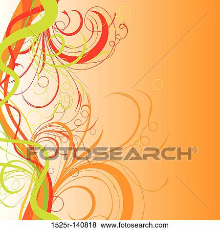 Decorative floral background, vector View Large Illustration Stock Illustration - Decorative floral background, vector. Fotosearch