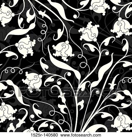 Decorative floral pattern, vector View Large Illustration Clipart - Decorative floral pattern, vector. Fotosearch