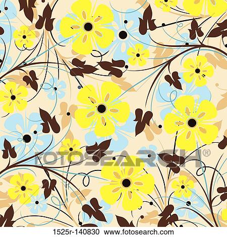 Decorative floral pattern, vector View Large Illustration Clipart - Decorative floral pattern, vector. Fotosearch