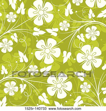 Decorative floral pattern, vector View Large Illustration Drawing - Decorative floral pattern, vector. Fotosearch