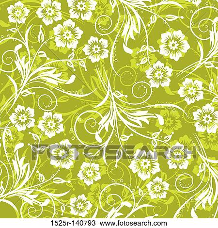 Decorative floral pattern, vector View Large Illustration Drawing - Decorative floral pattern, vector. Fotosearch
