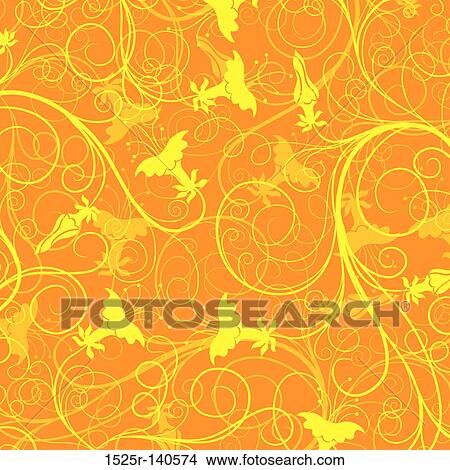 Decorative floral pattern, vector View Large Illustration Stock Illustration - Decorative floral pattern, vector. Fotosearch