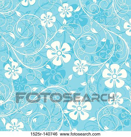 Decorative floral pattern, vector View Large Illustration Stock Illustration - Decorative floral pattern, vector. Fotosearch