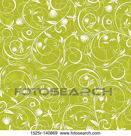 Decorative floral pattern, vector View Large Illustration Stock Illustration - Decorative floral pattern, vector. Fotosearch